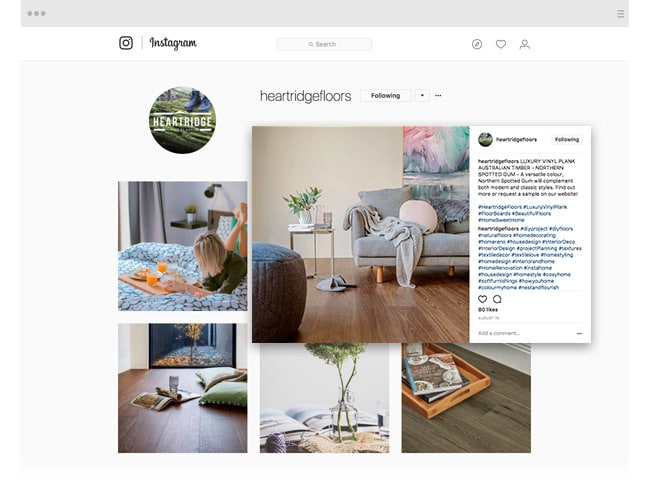 Heartidge - Social Channel: Instagram