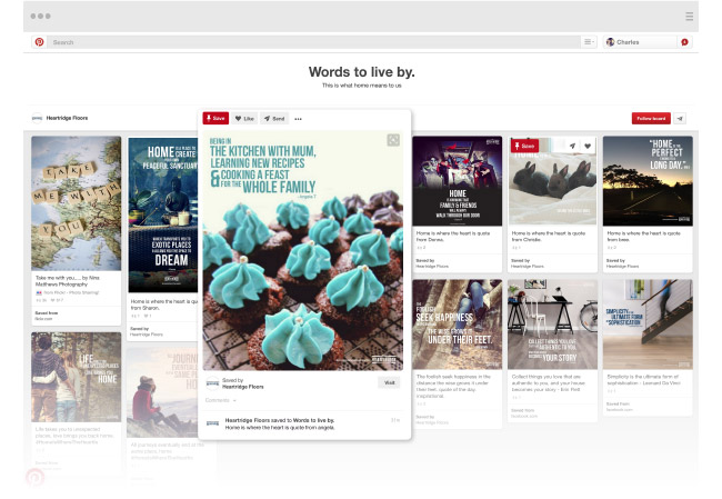 Heartidge - Social Channel: Pinterest