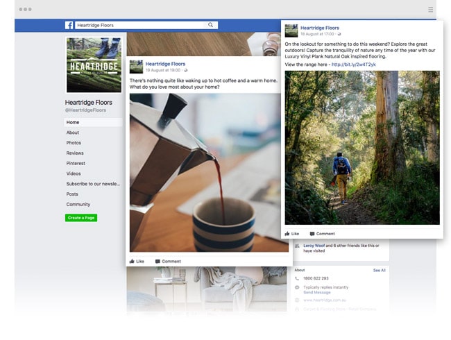 Heartidge - Social Channel: Facebook