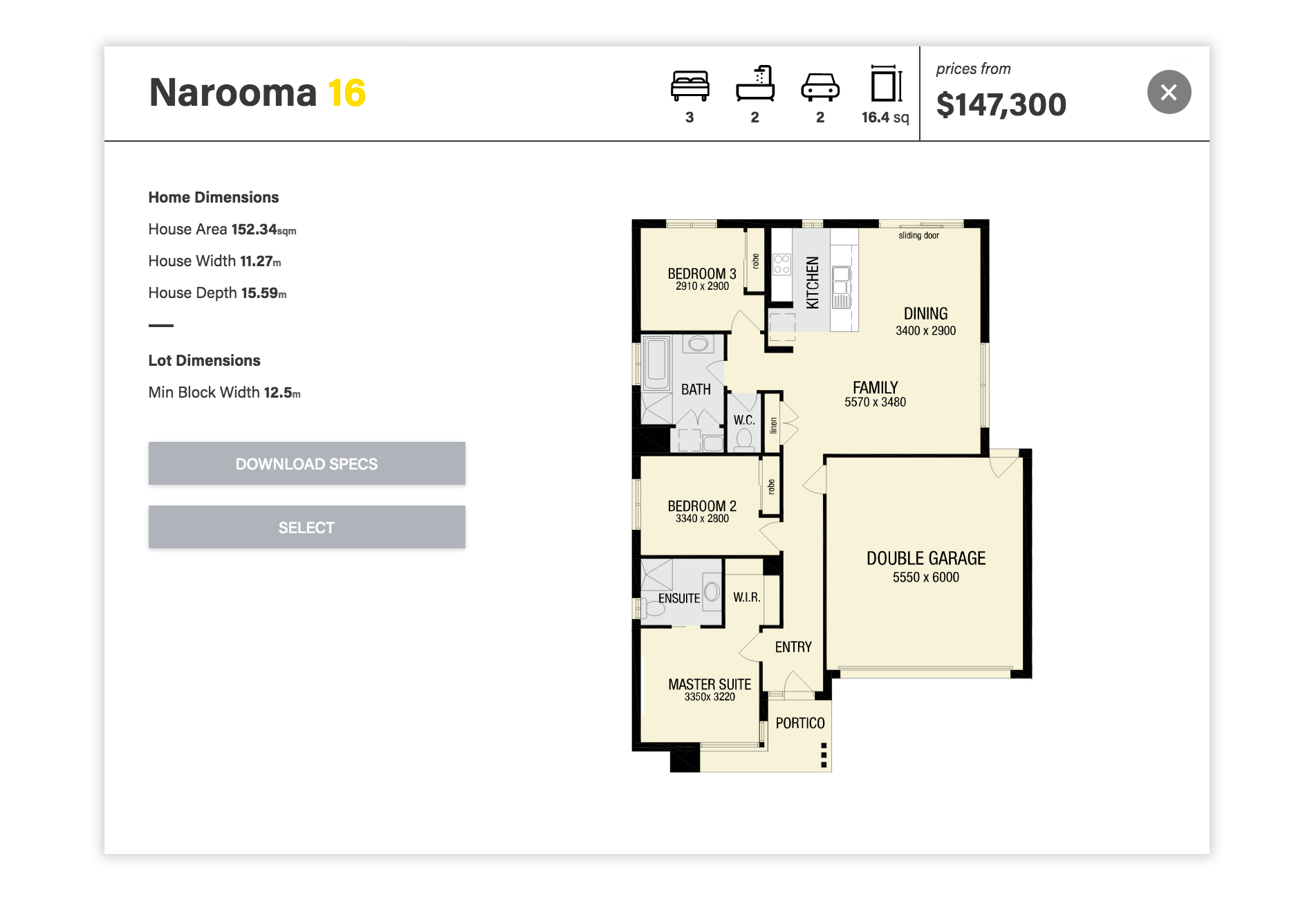 Australian Building Company - Home Creator. Clean & Intuitive design.