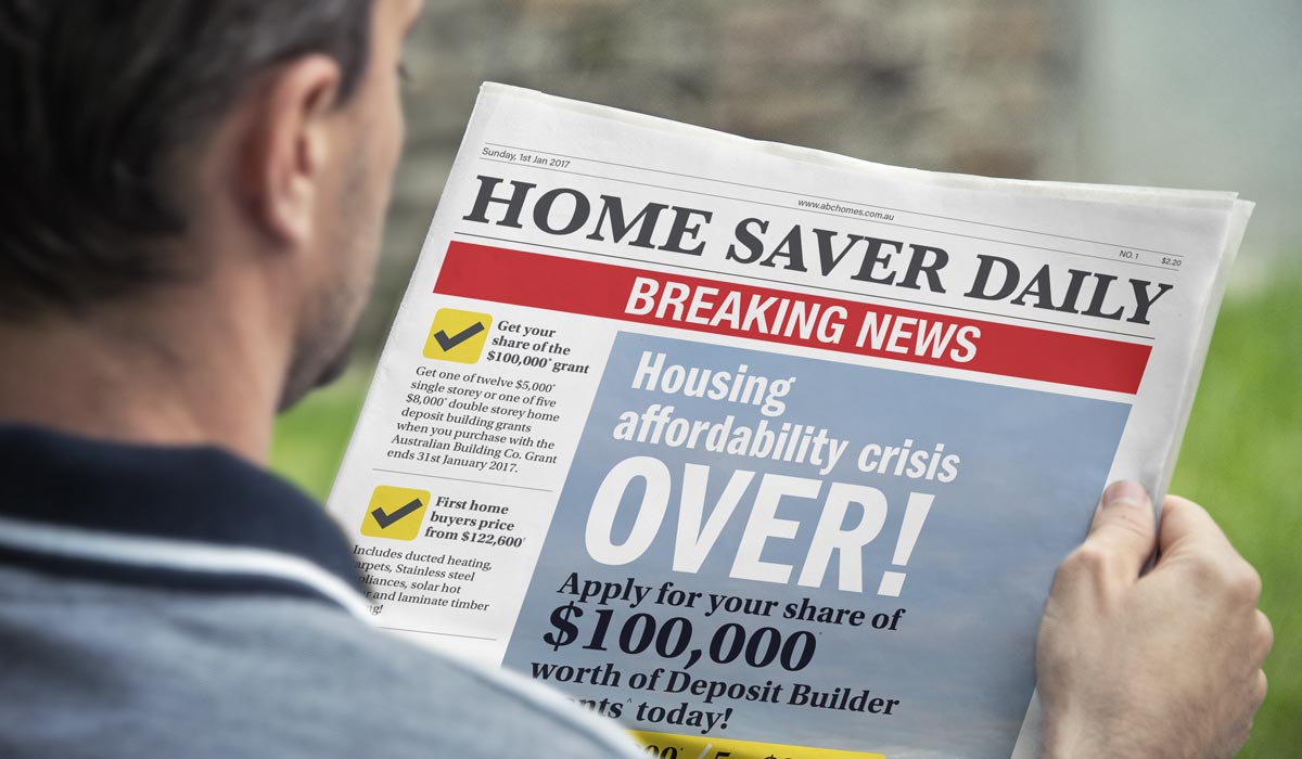 Australian Building Company - Campaign: Breaking news!