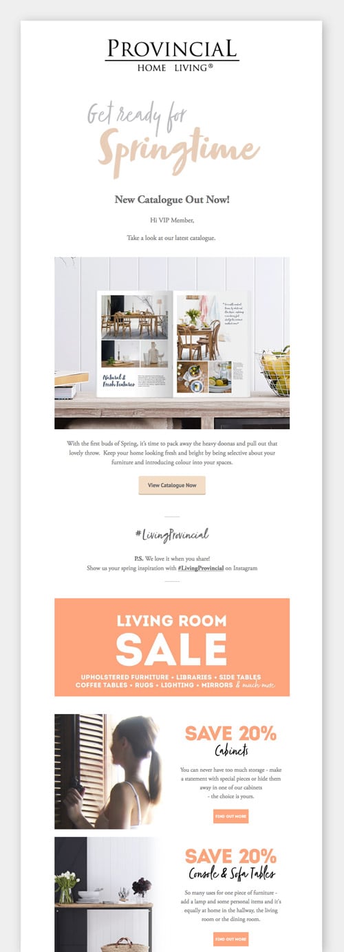 Provincial Home Living - eDM suite