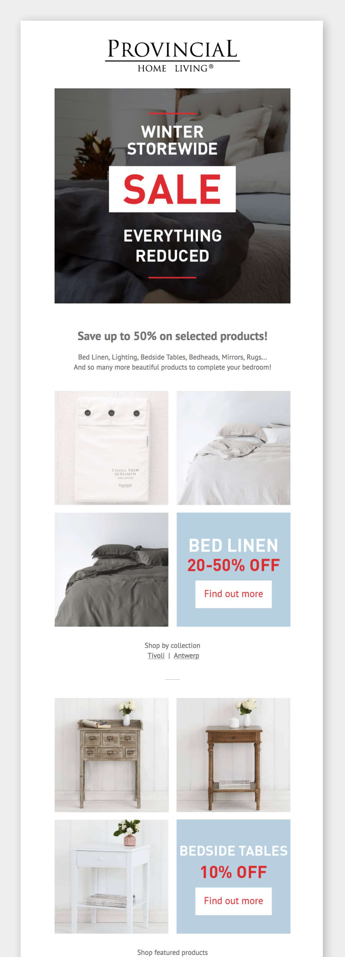 Provincial Home Living - eDM: Winter Storewide SALE