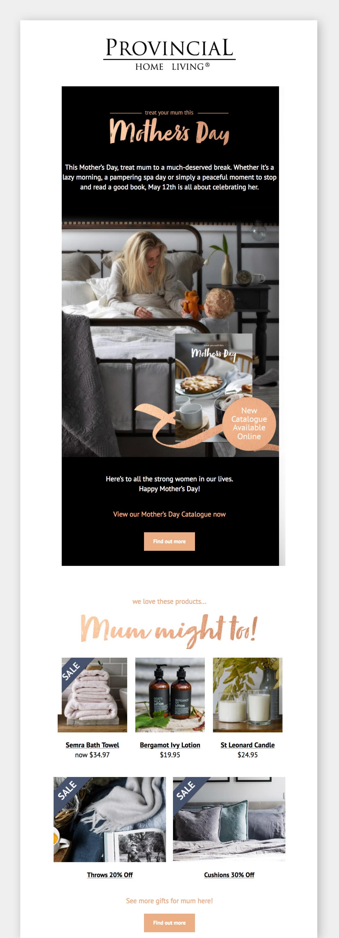 Provincial Home Living - eDM:Mother's Day