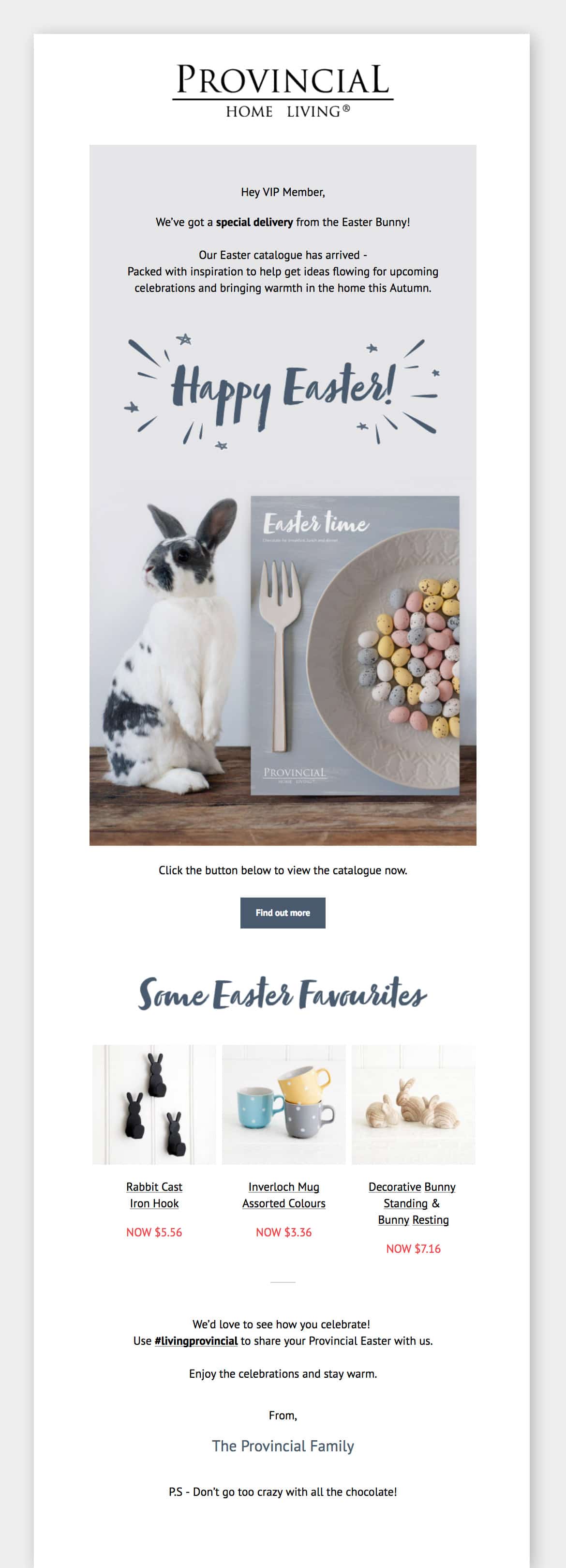 Provincial Home Living - eDM: Happy Easter!