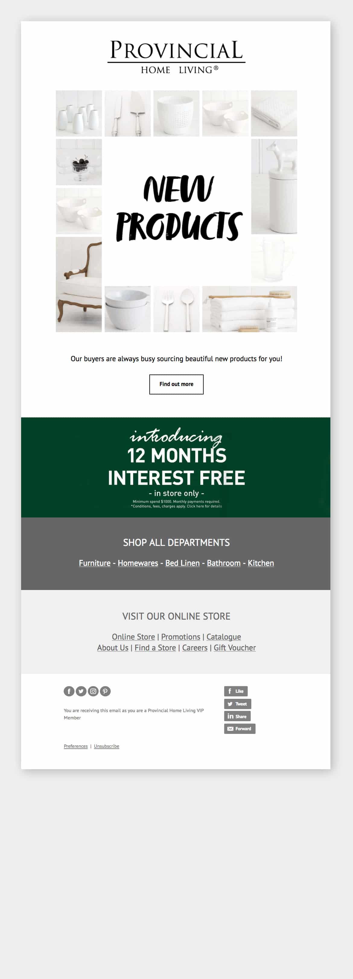 Provincial Home Living - eDM: New Products!